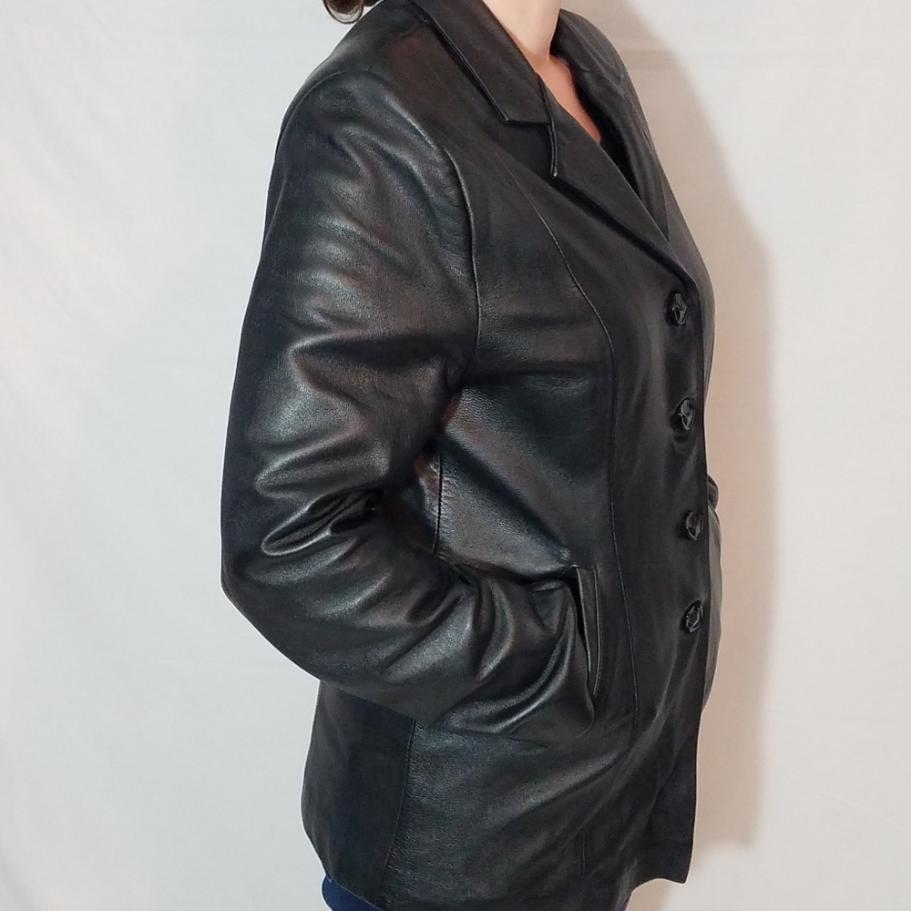 Tunç leder Genuine Leather black jacket!!! - Picture 3 of 14